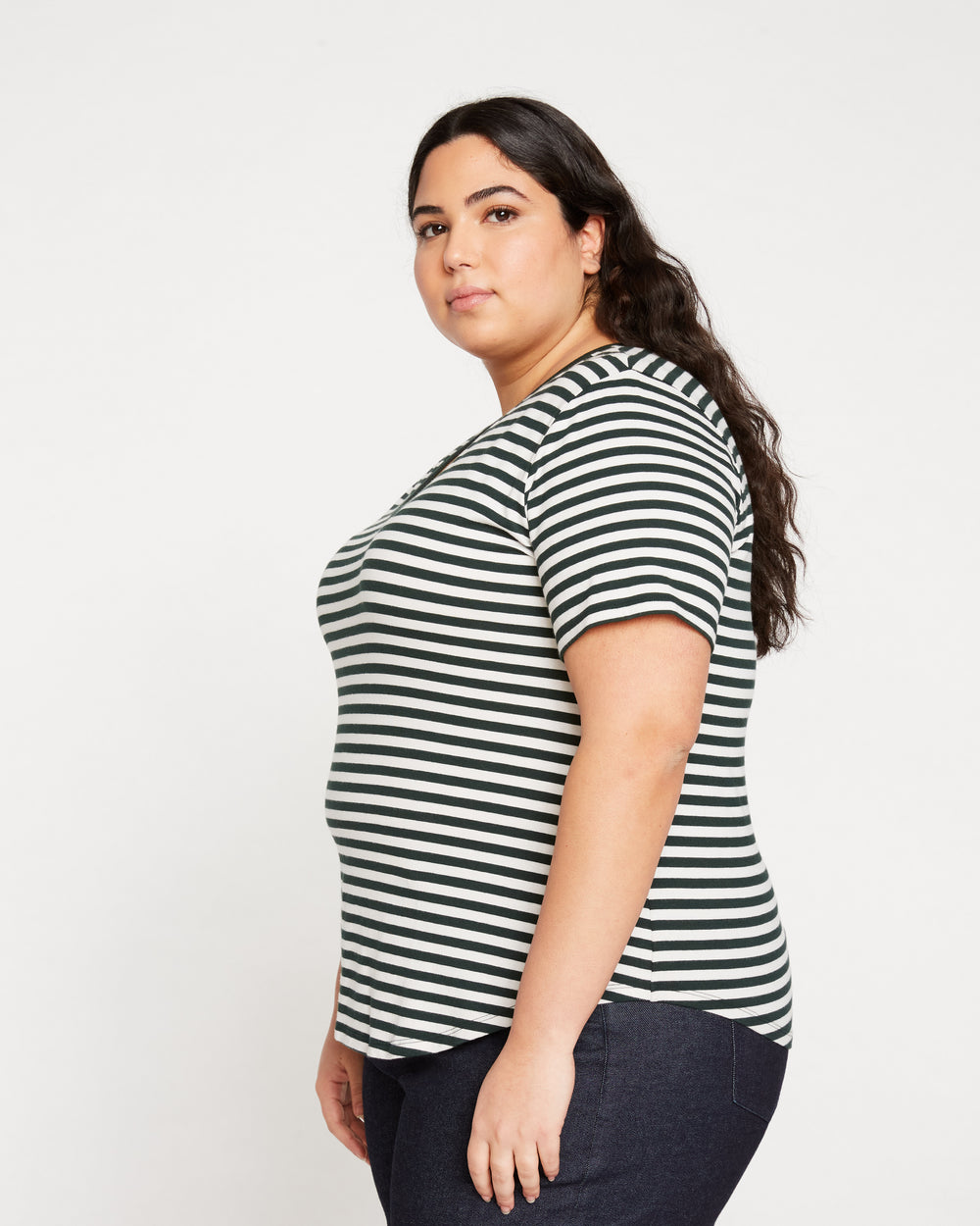 V Rex - Forest Green/Bone Stripe