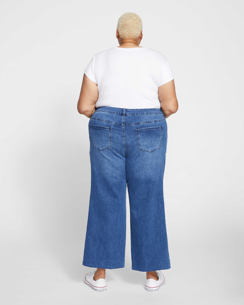 Jackie High Rise Cropped Jeans - True Blue