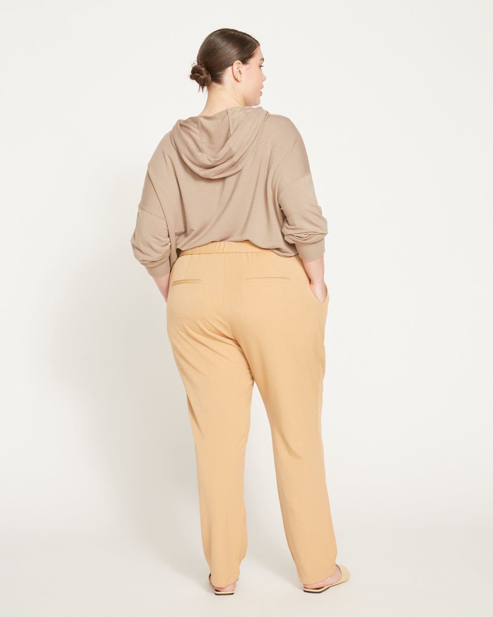 All Day Cigarette Pants - Cafe Au Lait