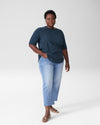 Arvo Cupro Mix Tee - Navy