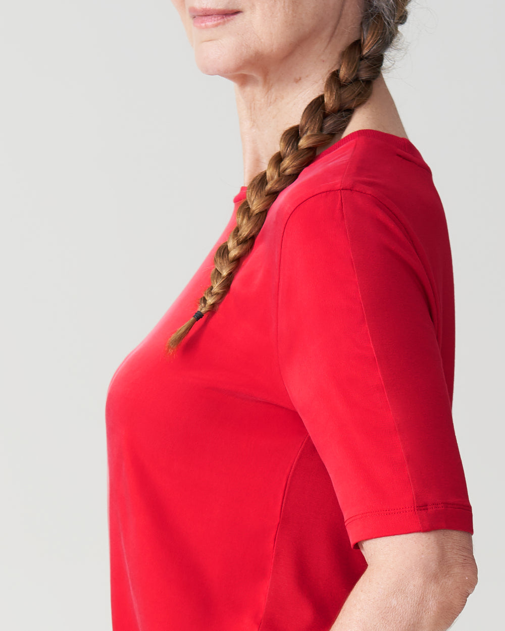 Arvo Cupro Mix Tee - Red