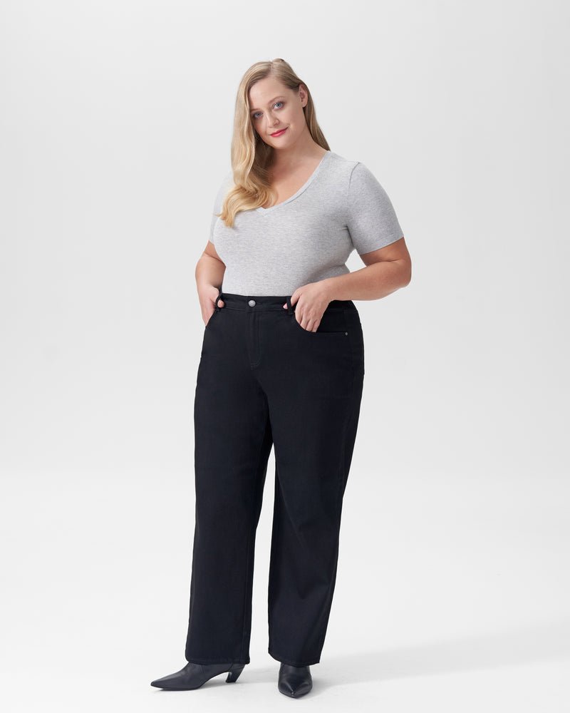 Bae Boyfriend Straight Leg Jeans - Black
