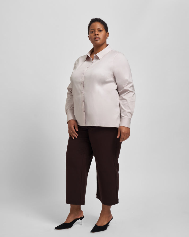 Canna Hi-Low Shirt - Dusty Lilac