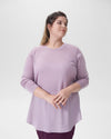 Dalia Mixed Media Sweater - Orchid