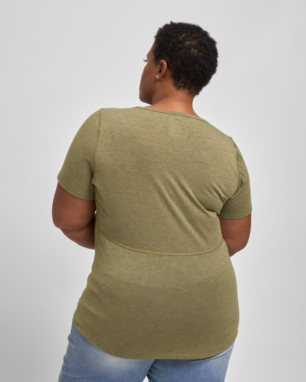 Mia Movement Tee - Heather Olive