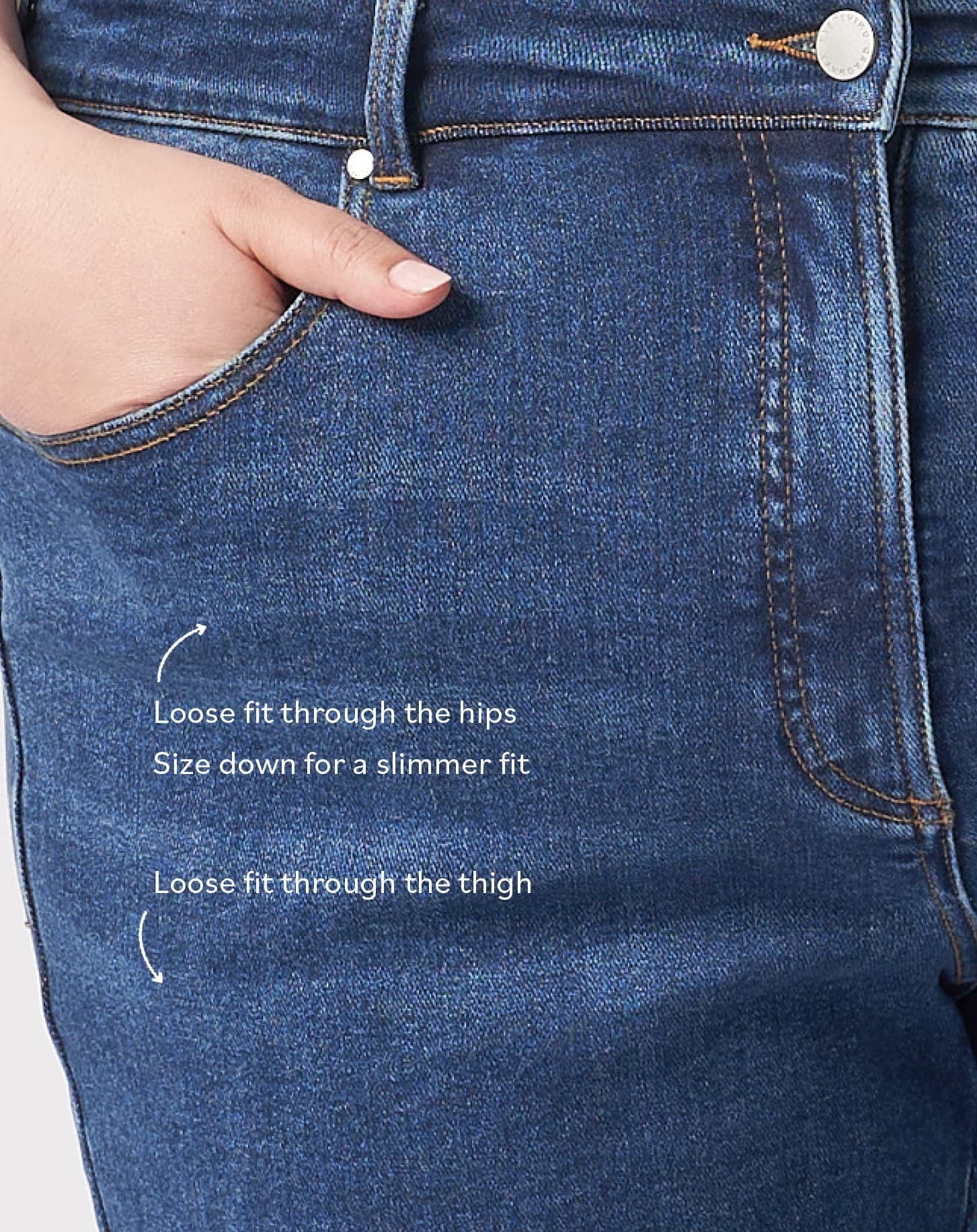Etta High Rise Straight Leg Jeans 31 Inch - Aged Indigo