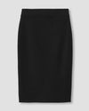 Lynn Luxe Twill Pencil Skirt - Black