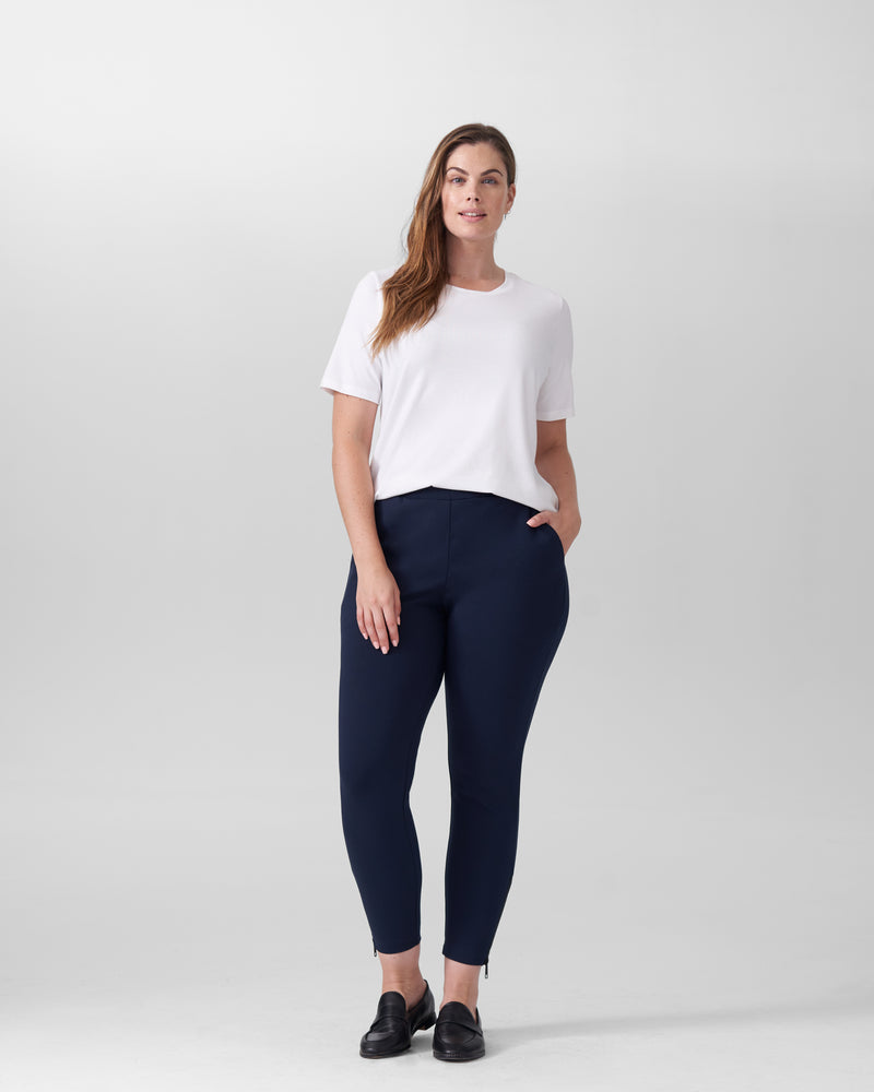 Moro Pocket Signature Ponte Pants - Navy | Plus Size & Straight Size Women's Fashion | Universal Standard