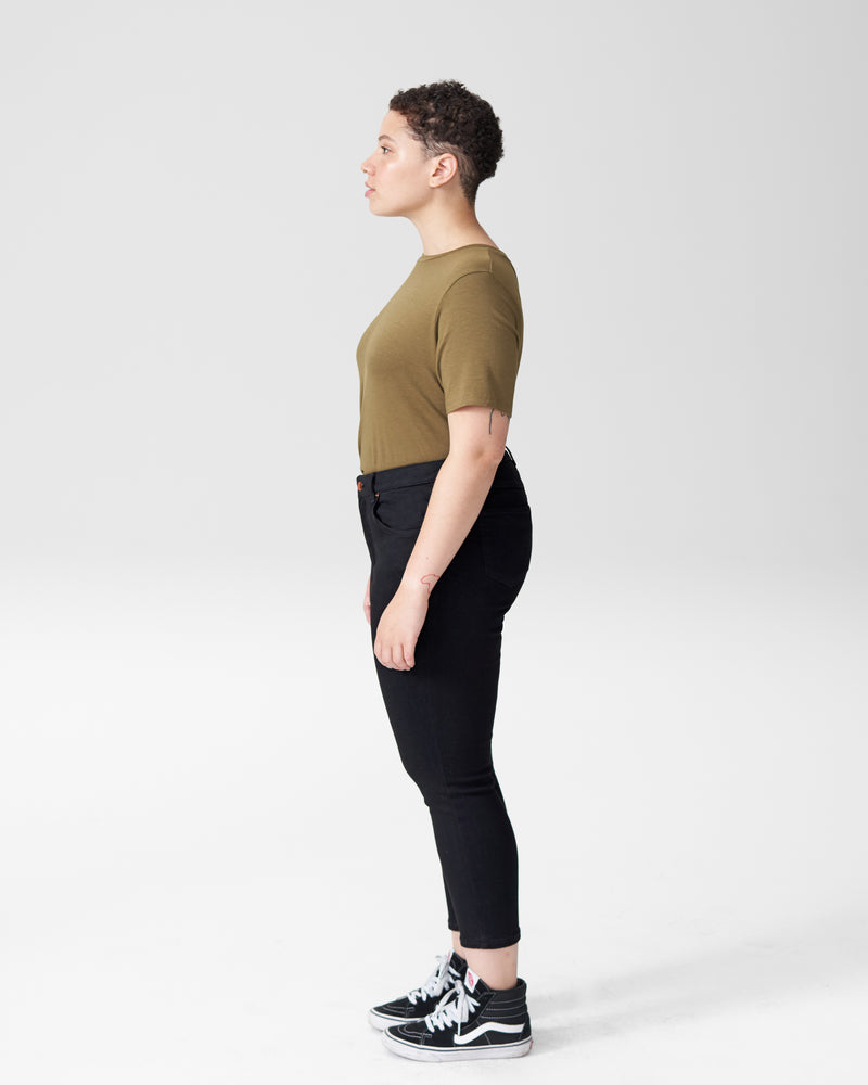 Seine High Rise Skinny Jeans Petite - Black