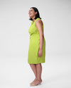 Raven V-Neck Dress - Lime