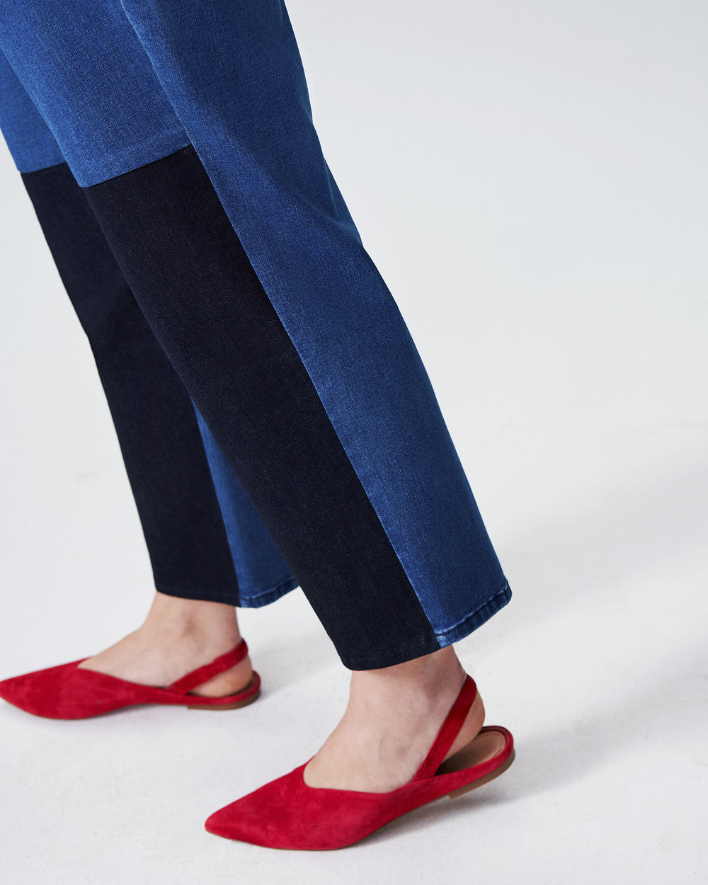 Ravi Colorblock Jeans - Dark Indigo/Blue