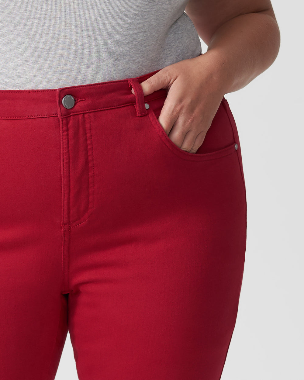 Seine High Rise Skinny Jeans 27 Inch - Red Dahlia