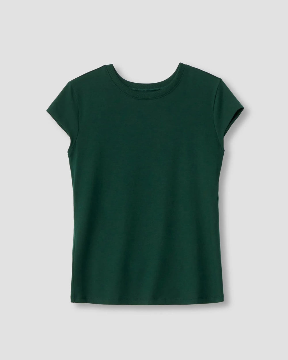 Ashley Cap Sleeve Tee - Forest Green