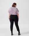 Alex Short Sleeve Shirred Top - Orchid