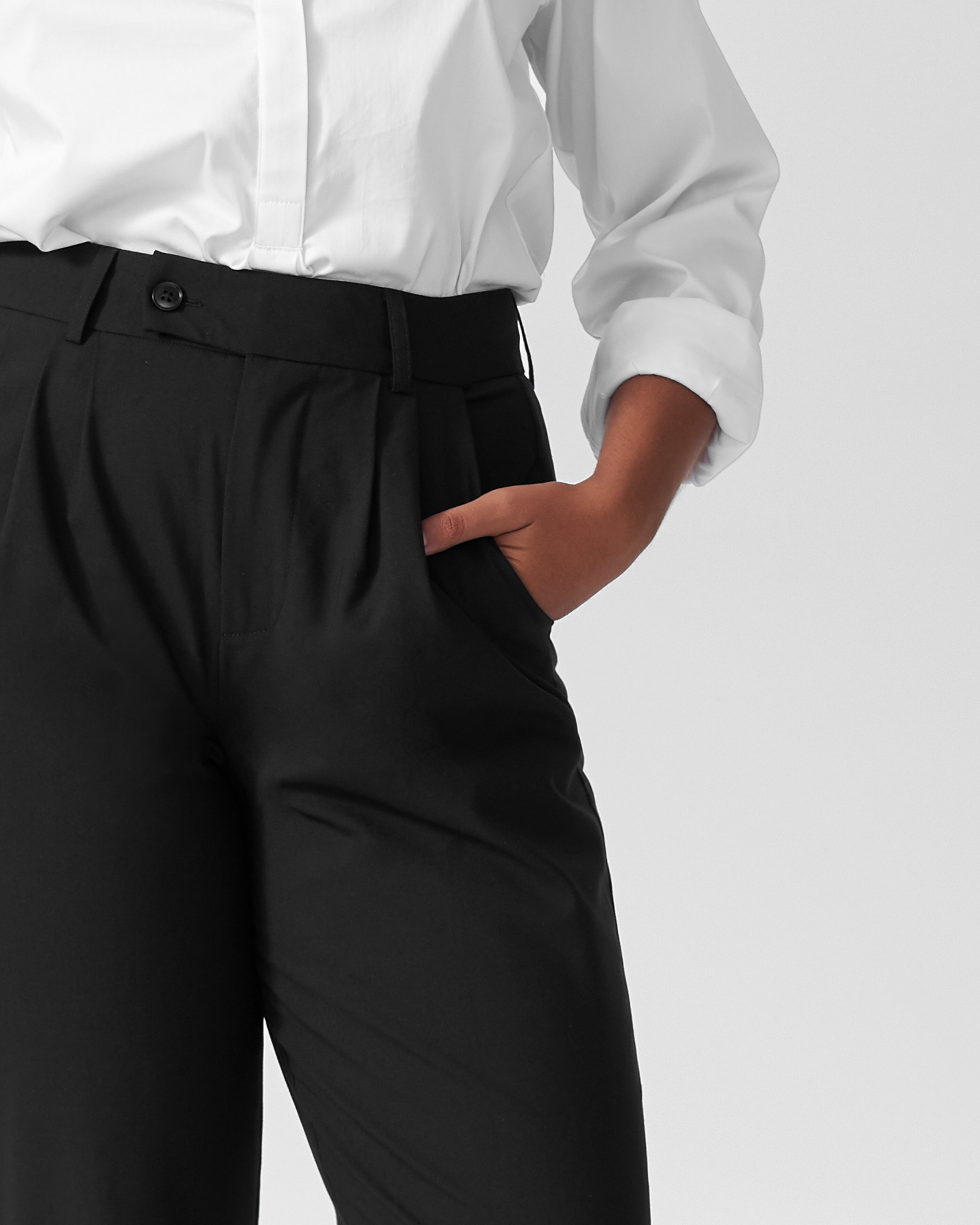 Silvia Slim Cut Trousers 29 inch - Black – Universal Standard