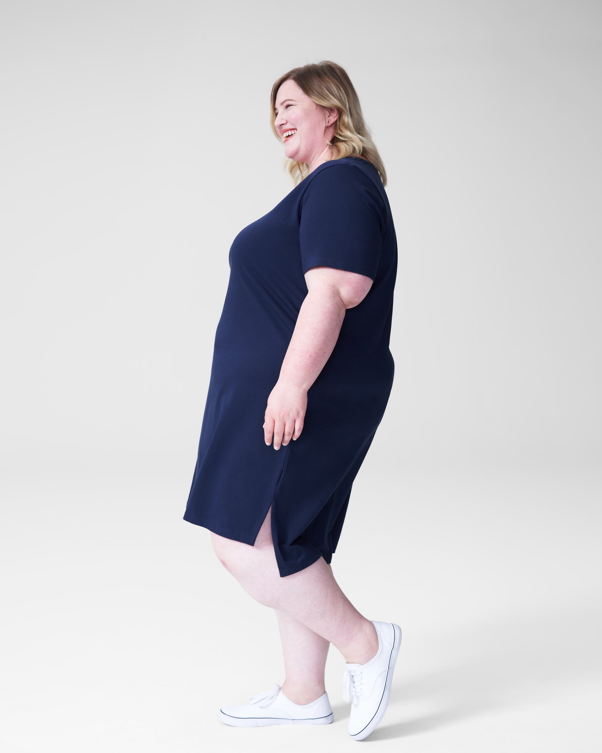 Tesino Washed Jersey Dress - Navy