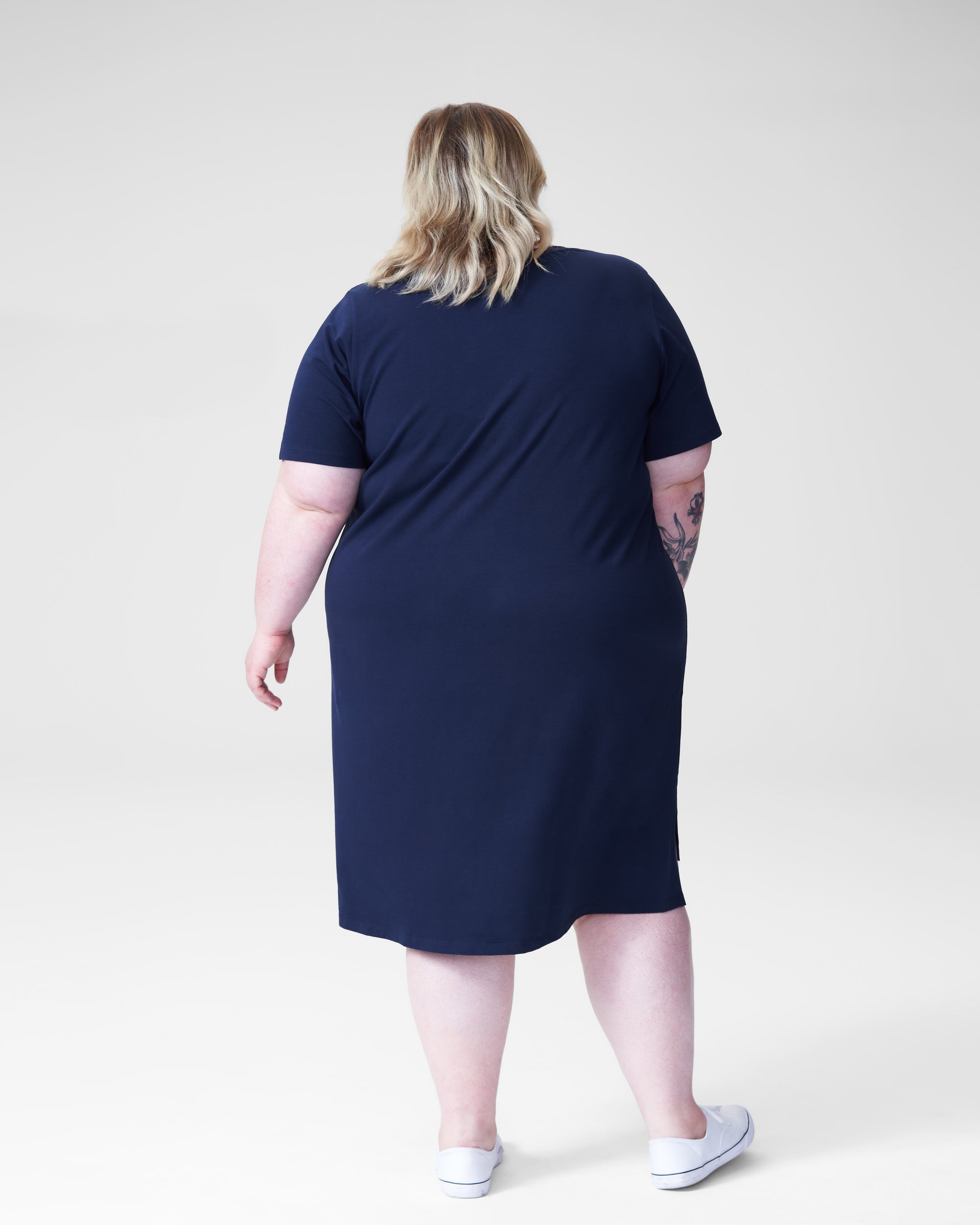 Tesino Washed Jersey Dress - Navy