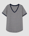 V Rex - Navy/Dove Grey Stripe