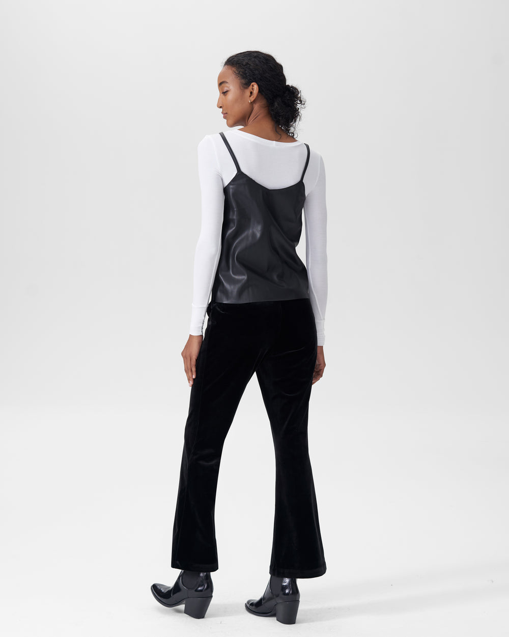 Farrah Velvet Pants - Black