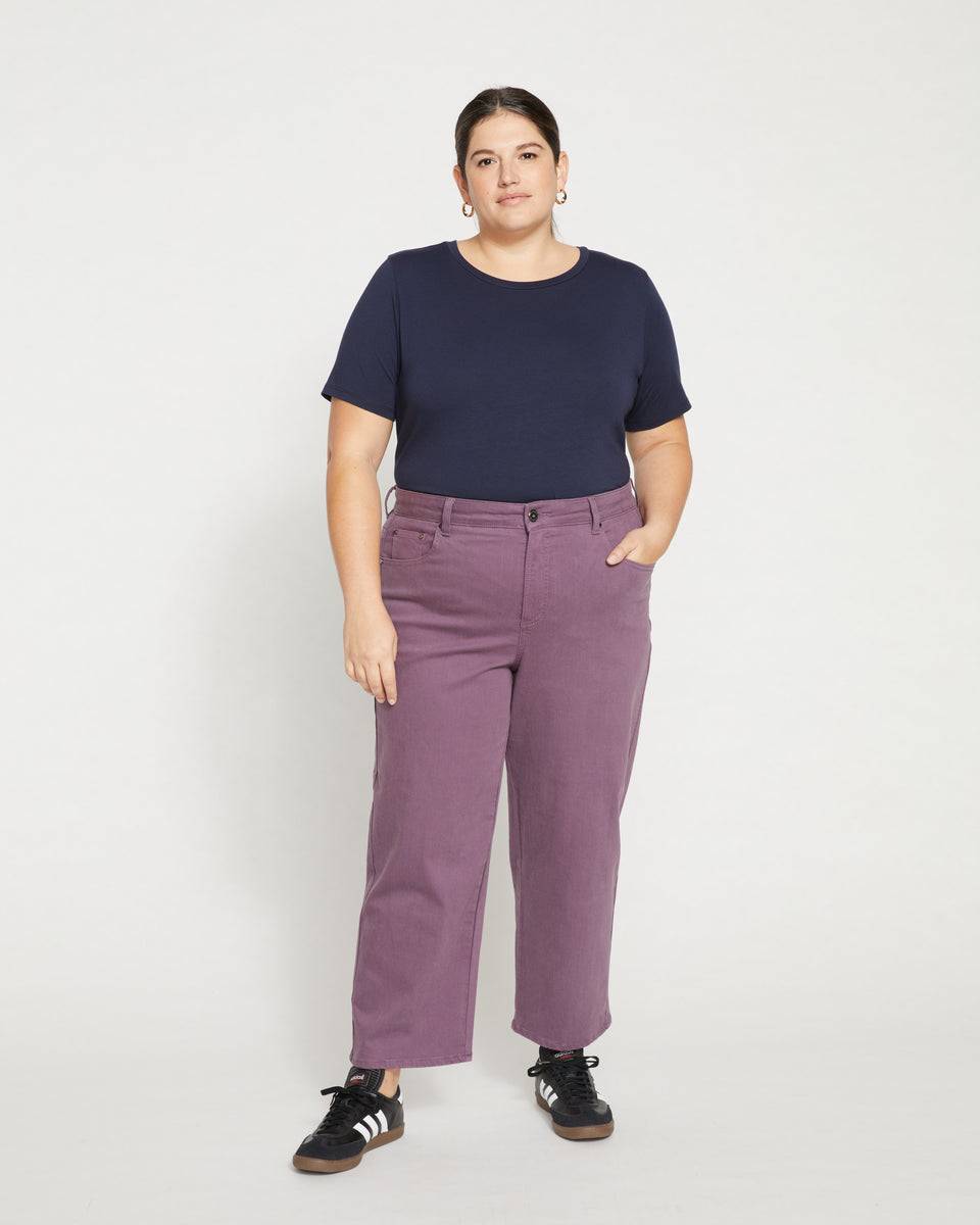 Bae Boyfriend Crop Jeans - Dried Violet Zoom image 0