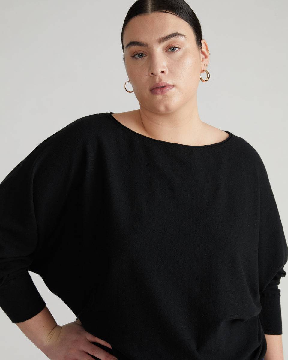 Better-Than-Cashmere Dolman Sweater - Black Zoom image 0