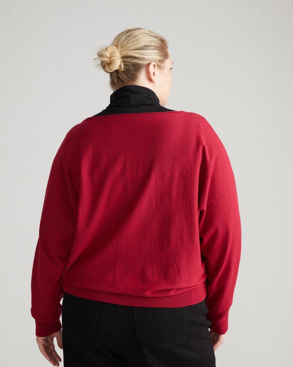 Better-Than-Cashmere Dolman Sweater - Cerise Zoom image 3