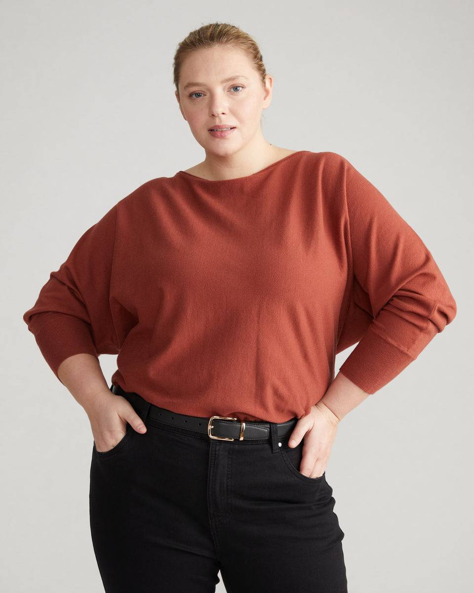 Better-Than-Cashmere Dolman Sweater - Bronze Zoom image 0