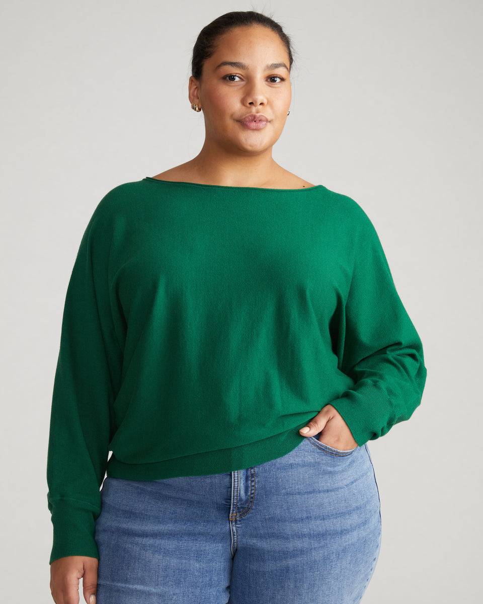 Better-Than-Cashmere Dolman Sweater - Mineral Green Zoom image 0