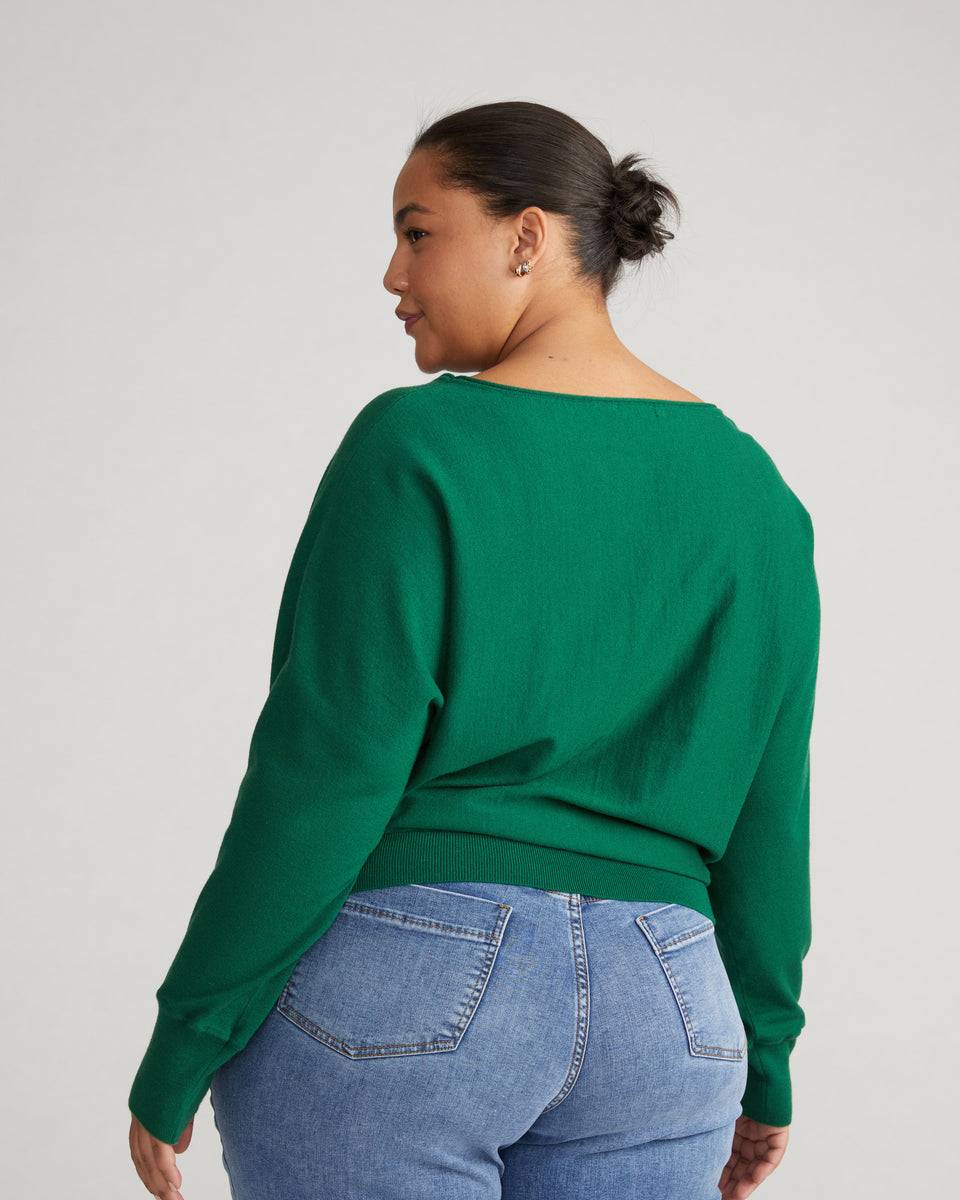 Better-Than-Cashmere Dolman Sweater - Mineral Green Zoom image 3