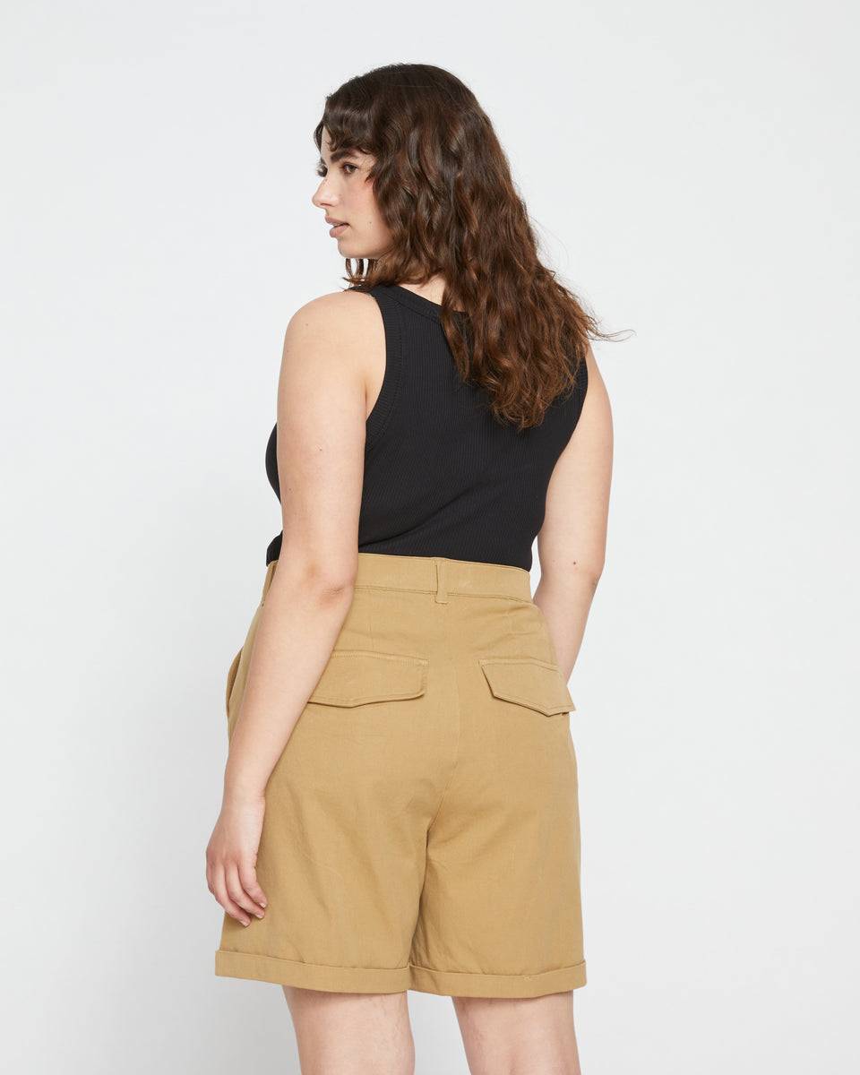 Casual Stretch Twill Shorts - Vintage Khaki Zoom image 3