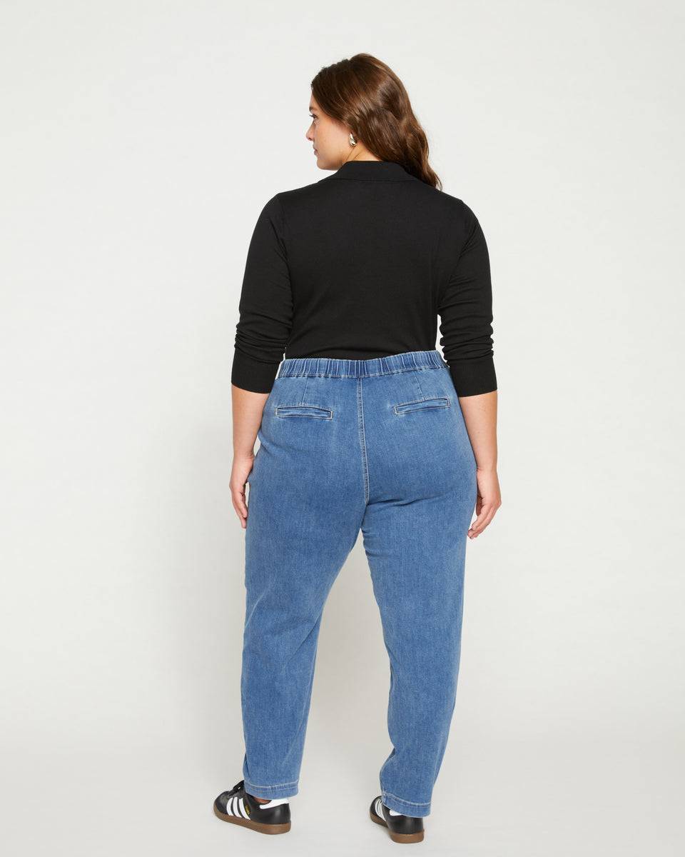 Jeans For Men Fashion Casual Plus Size Loose Elastic Waist Street Wide Leg Trousers  Pants 