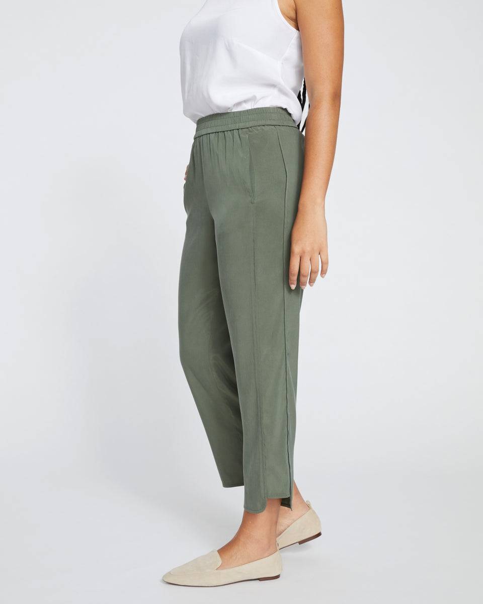 Cooling Stretch Cupro Pants - Tarragon Zoom image 2