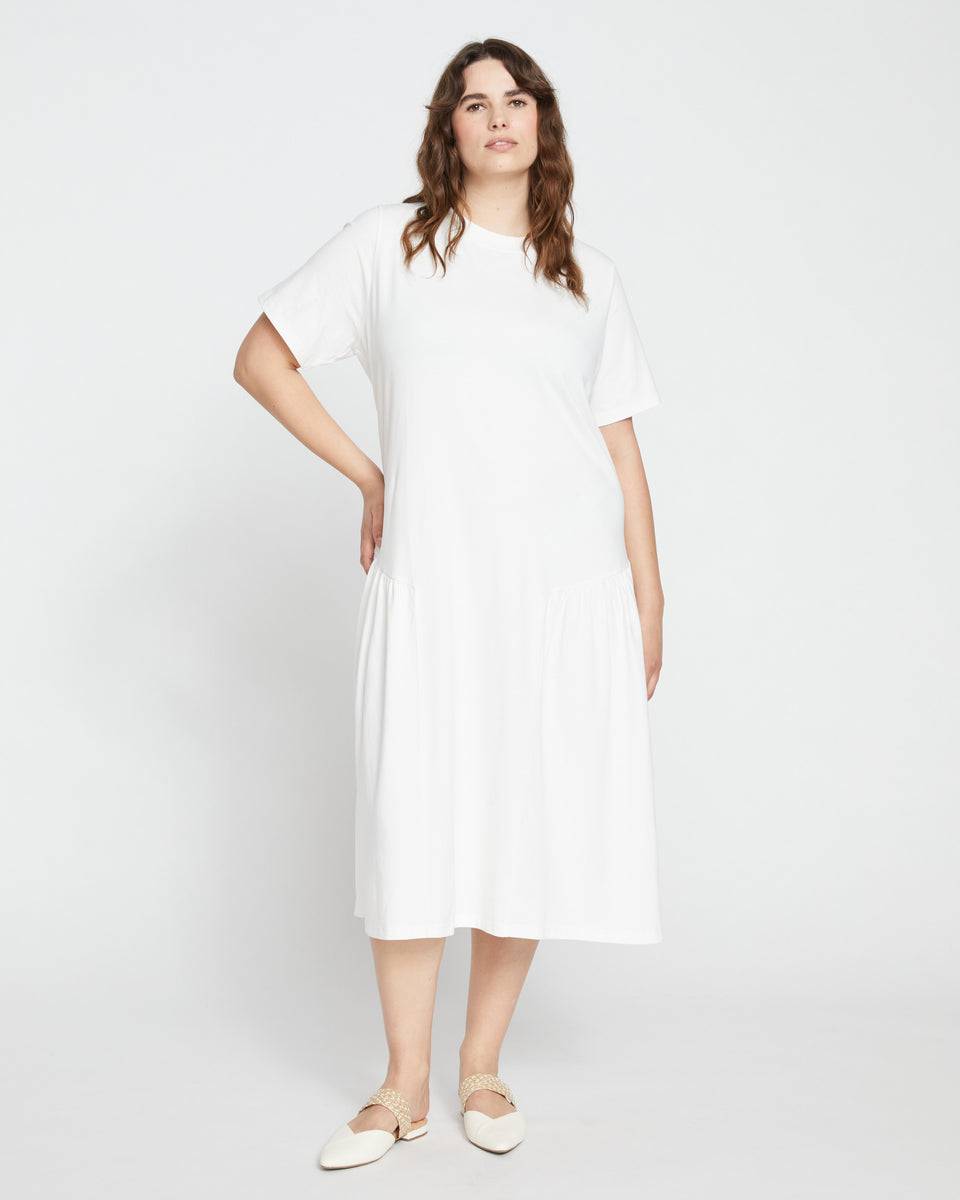 Sunday Garden T-Shirt Dress - White Zoom image 0