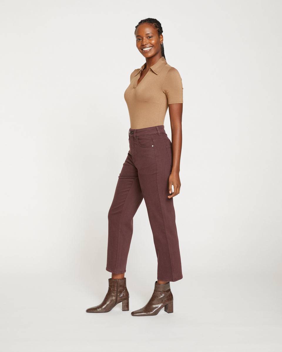Etta High Rise Straight Leg Jeans 28 Inch - Brulee Zoom image 2