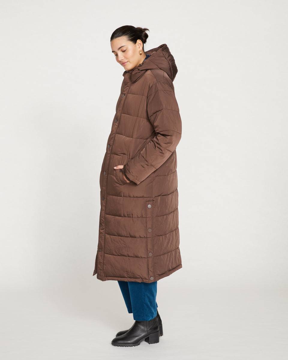 Everest Long Hooded Puffer - Earth Zoom image 2