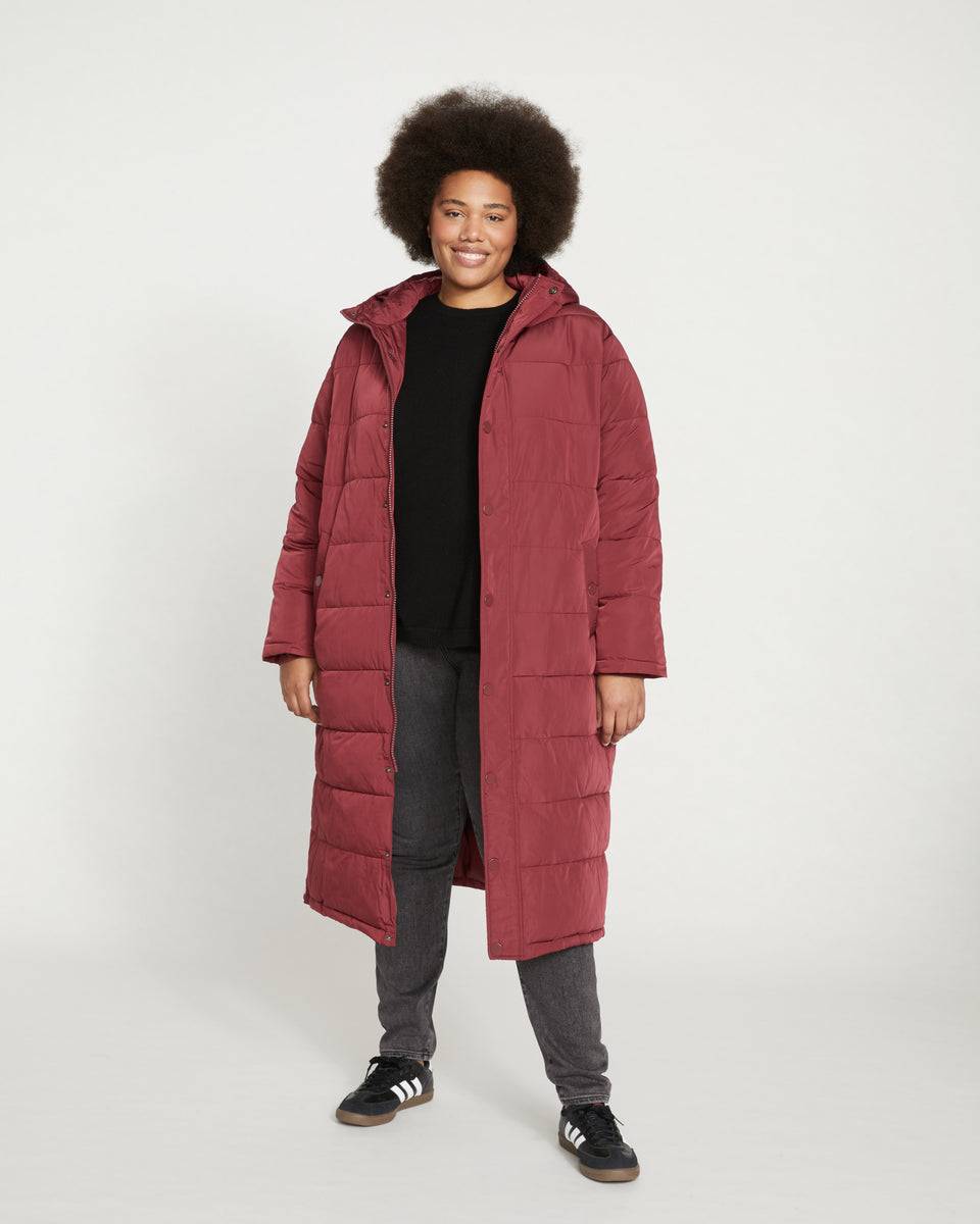 Everest Long Hooded Puffer - Rioja Zoom image 0
