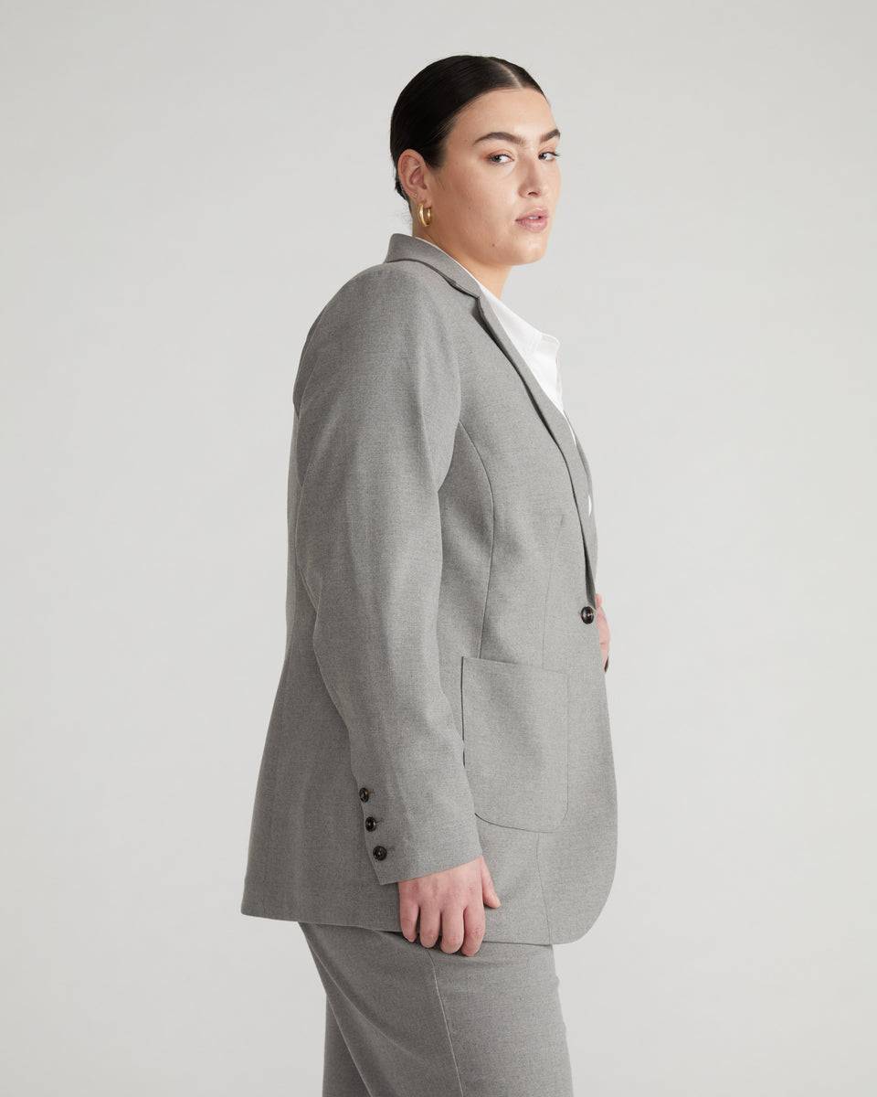 Infinite Flannel Blazer - Medium Grey Zoom image 2