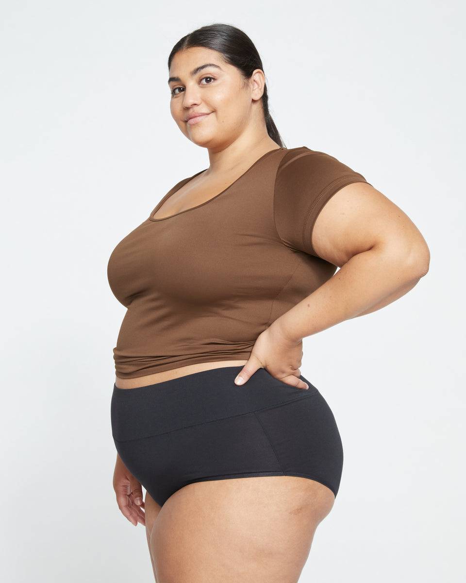 High Rise Women Briefs Plus Size Cotton Underpants Workout Ultra