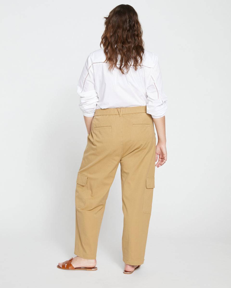 Karlee Stretch Cotton Twill Cargo Pants - Vintage Khaki Zoom image 3