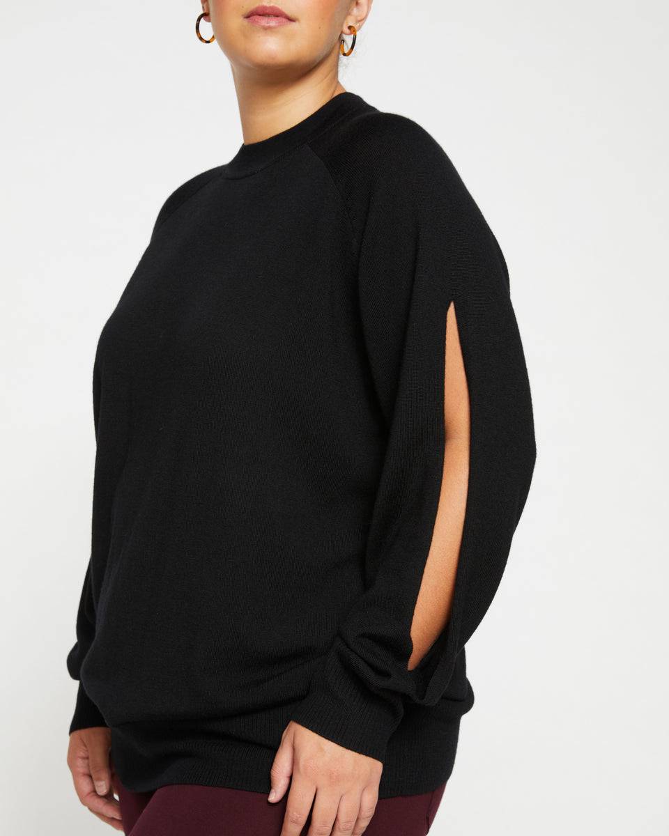Beals Merino Cut-Out Sweater - Black Zoom image 0