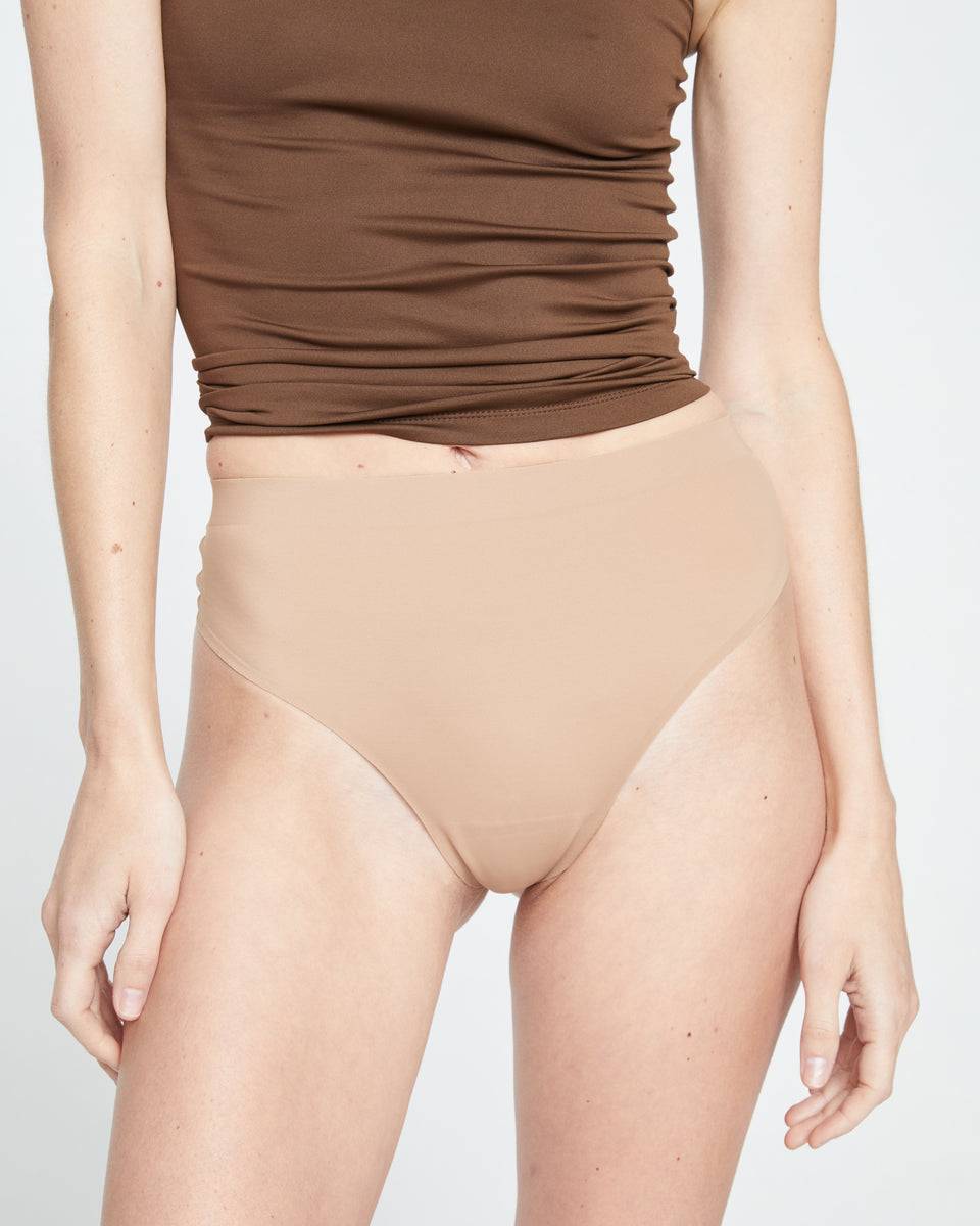 LaserSmooth High Rise Thong - Spice