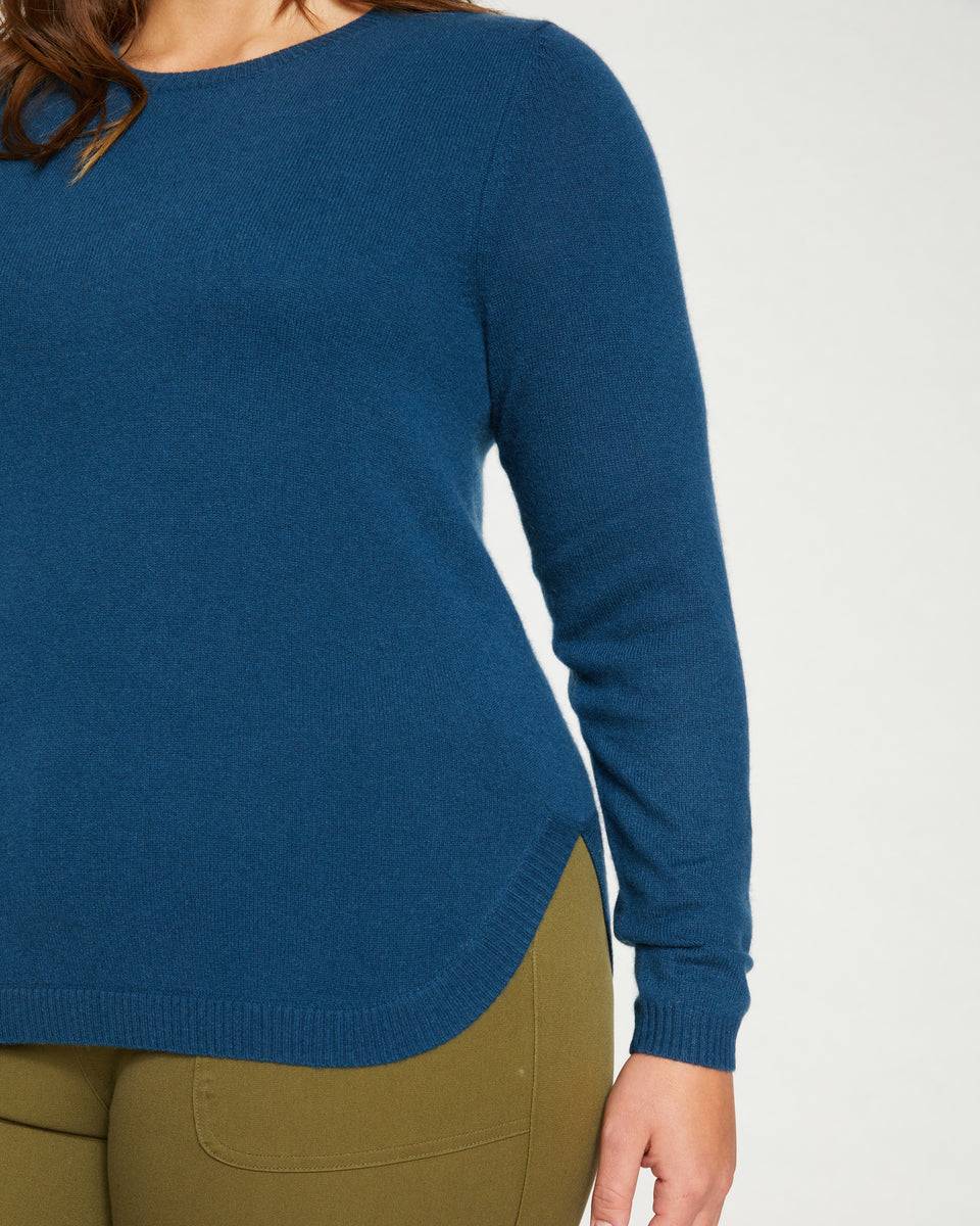 Raquette Cashmere Sweater - Ocean Swell Zoom image 0