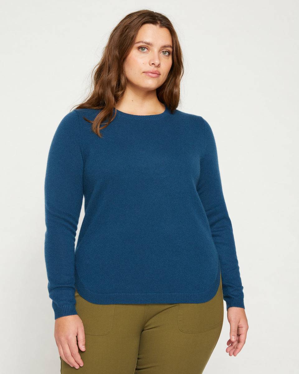 Raquette Cashmere Sweater - Ocean Swell Zoom image 1