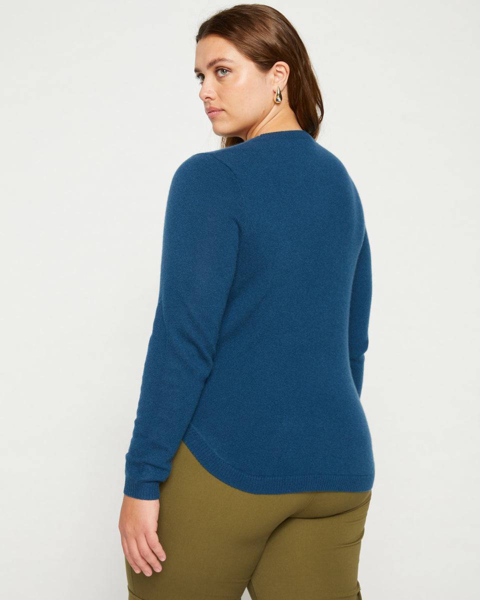 Raquette Cashmere Sweater - Ocean Swell Zoom image 3