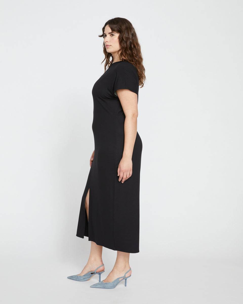 Spritz Divine Jersey Shift Dress - Black Zoom image 2