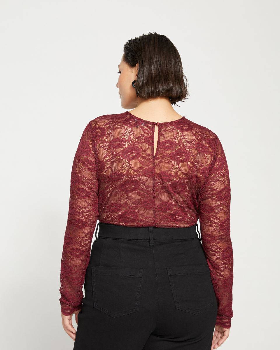 Thames Lace Top - Rioja Zoom image 3