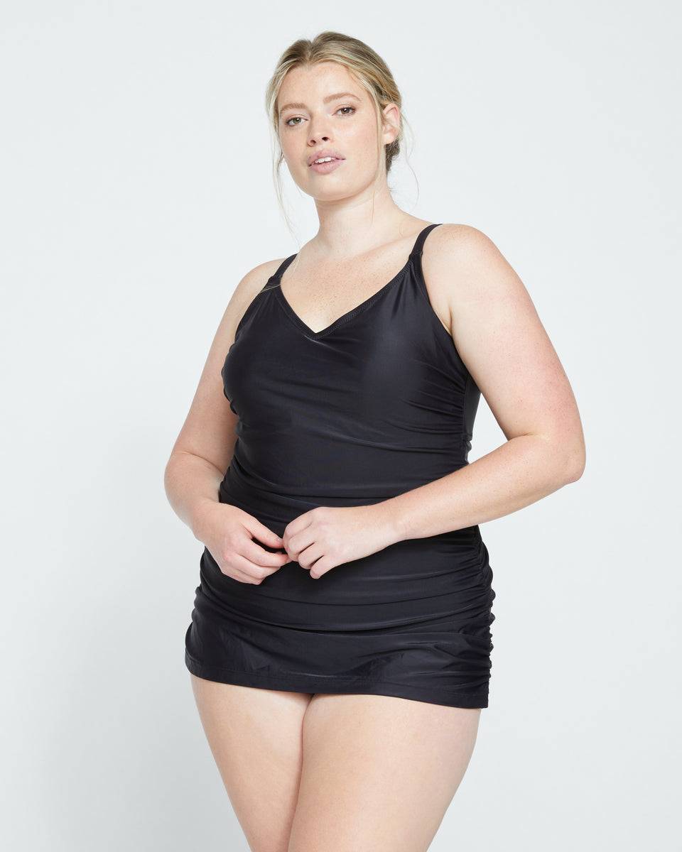 The Swim Dress - Black Zoom image 1