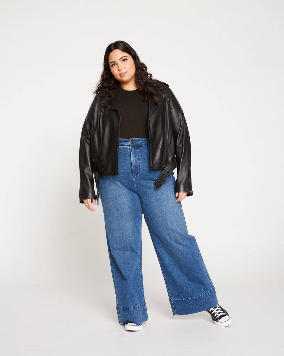 Carrie High Rise Wide Leg Jeans - True Blue Zoom image 7