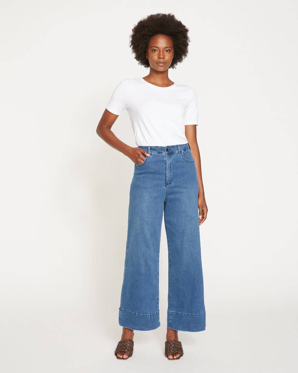 Carrie High Rise Wide Leg Jeans - True Blue Zoom image 1