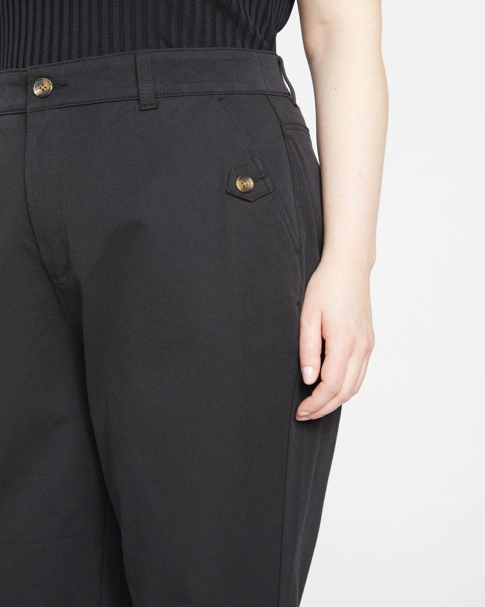 Casual Stretch Twill Pants - Black Zoom image 2
